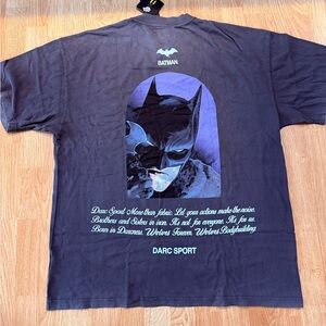 Darc Sport x Batman Shadows Premium Tee – Wolf Gray – Oversized Large – NWT